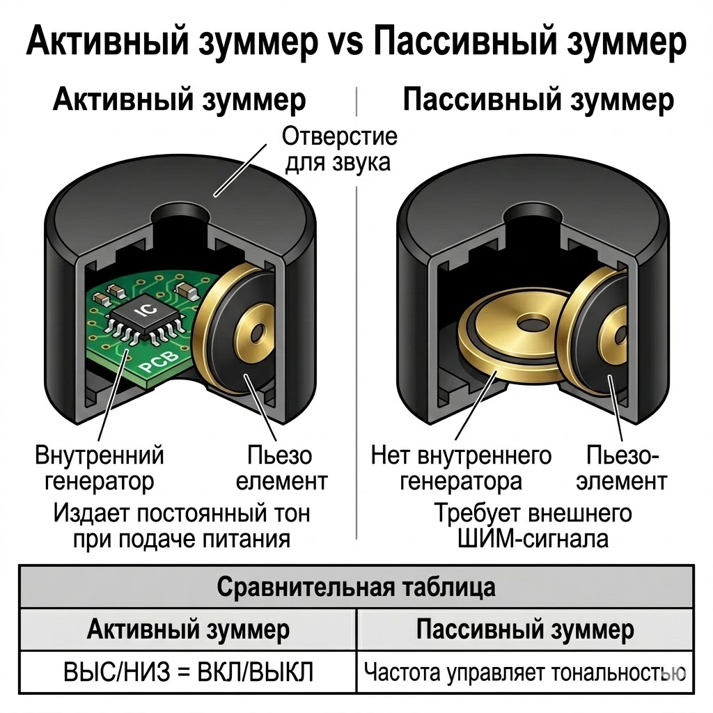 Строение пьезоэлемента
