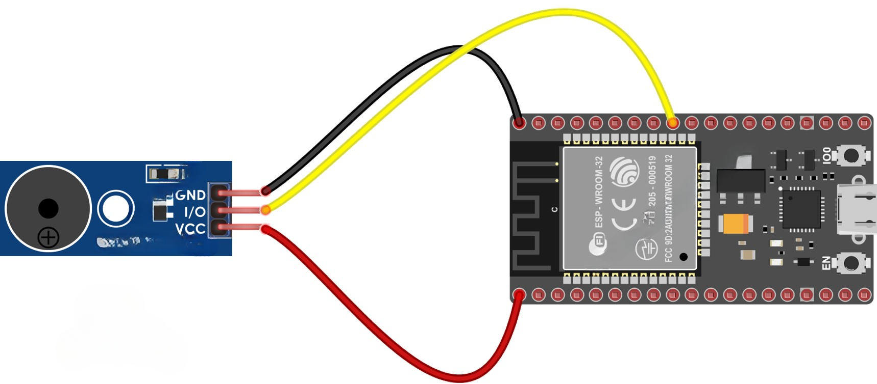 Альтернативная схема подключения buzzer к ESP32