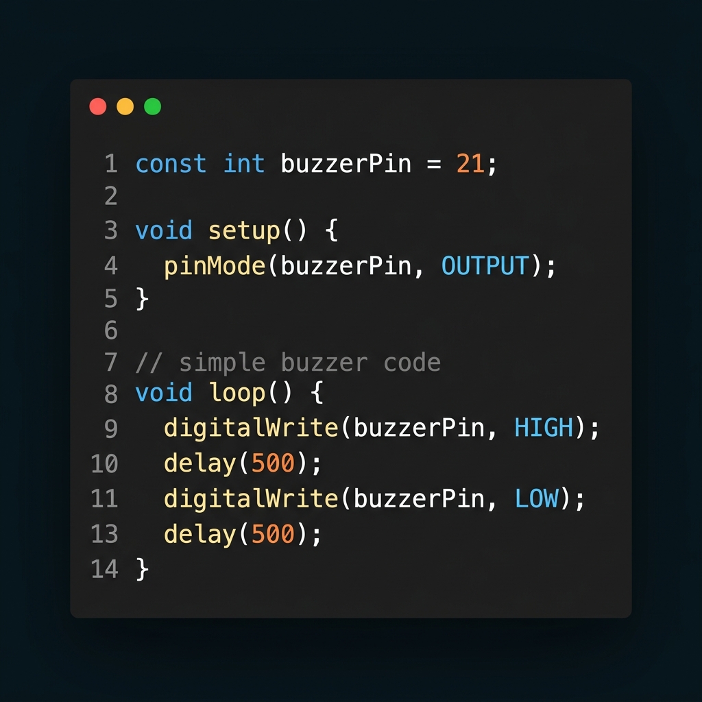 Код программы в Arduino IDE