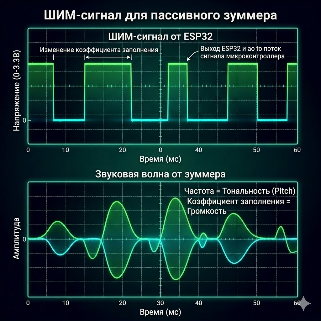 PWM сигнал для passive buzzer
