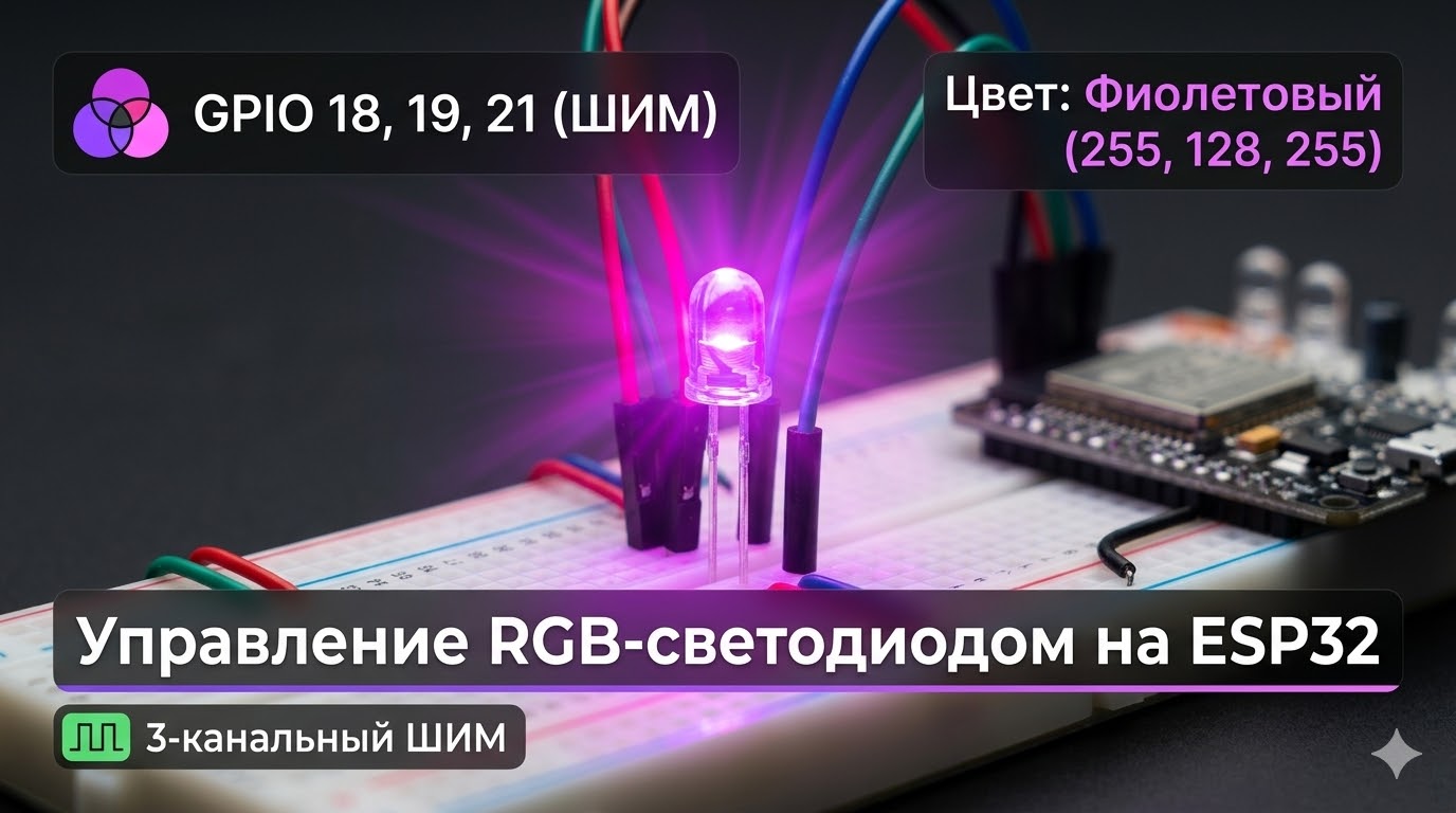 Управление RGB светодиодом в реальном времени