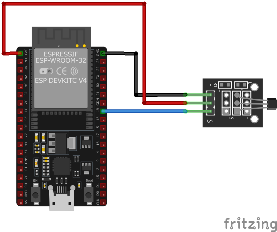 Подключение KY-035 к ESP32