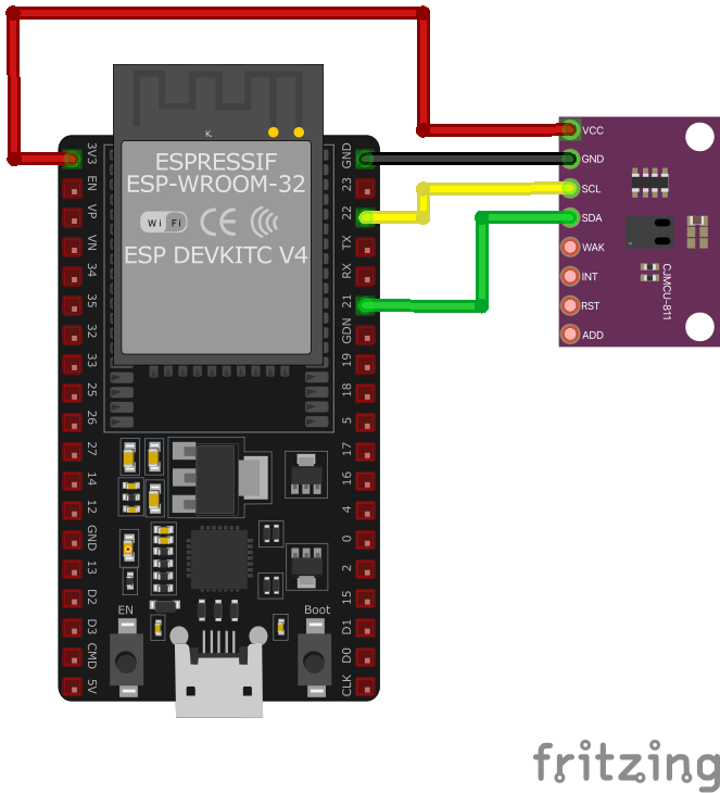Подключение CCS811 к ESP32