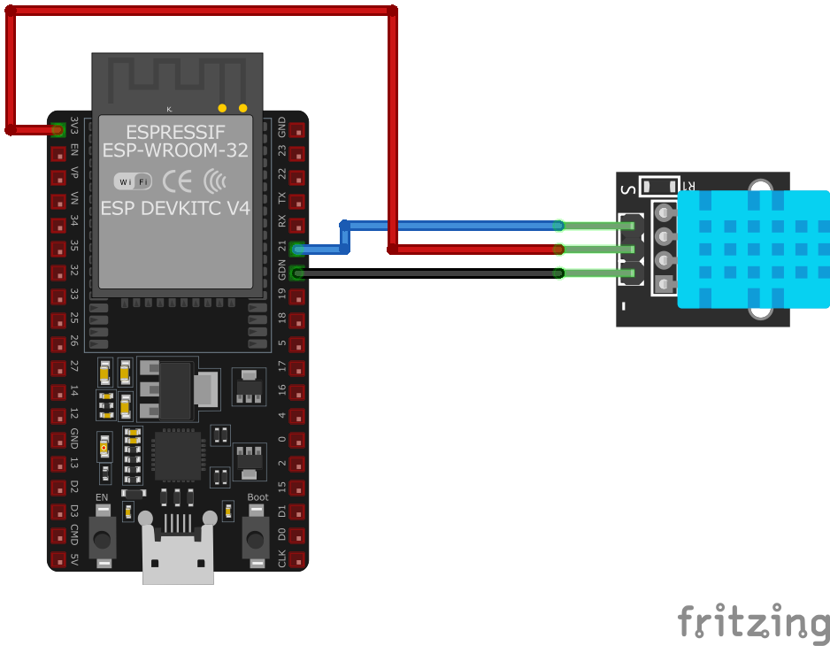 Подключение KY-015 к ESP32