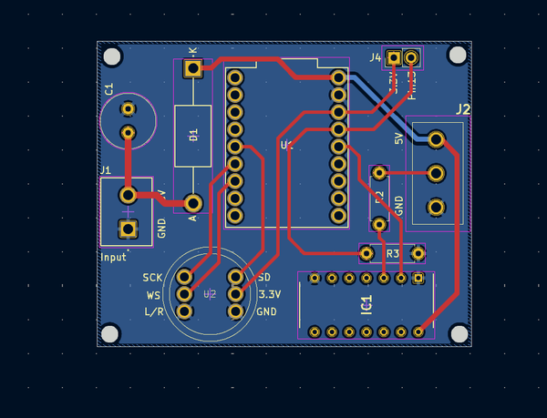 Крупный план платы