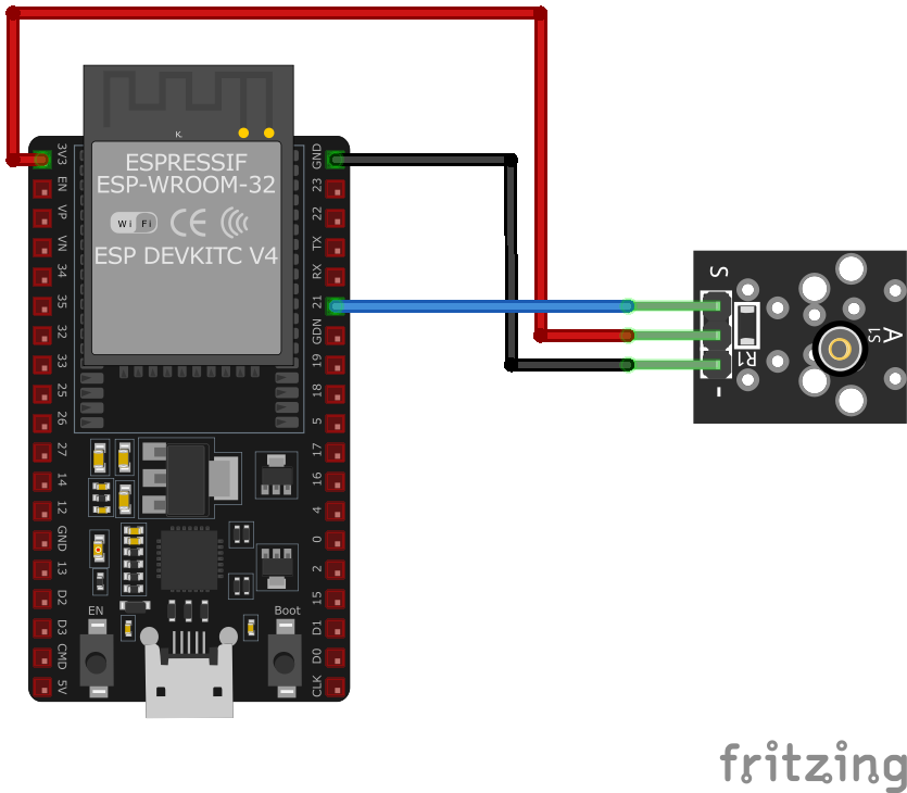 Подключение KY-002 к ESP32