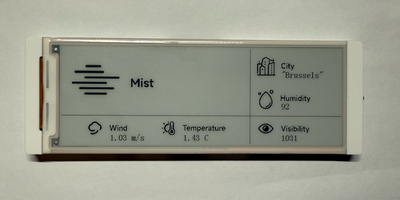 Результат работы метеостанции