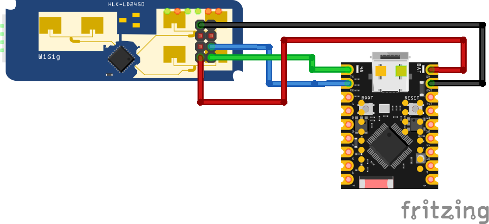 Подключение LD2450 к ESP32