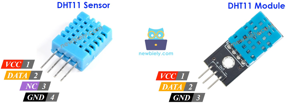 SHT45 Temperature and Humidity Sensor pinout