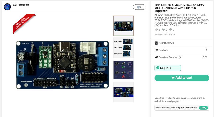 Превью печатной платы