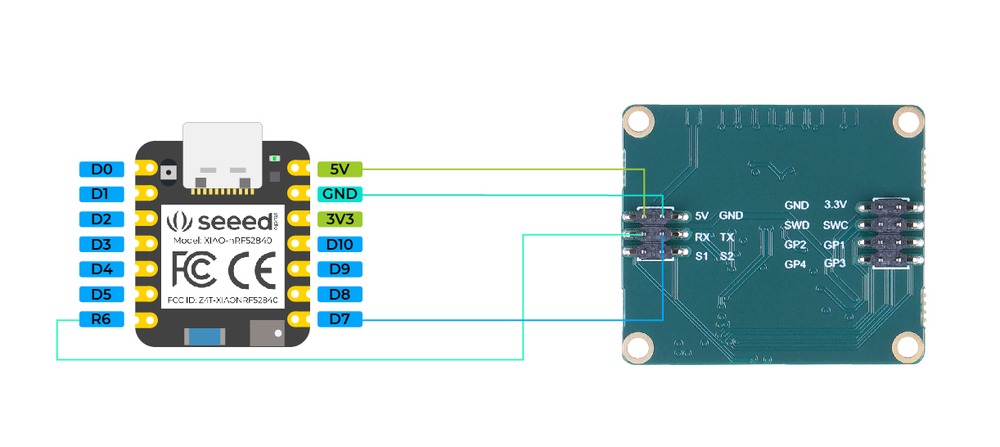 Схема подключения MR24HPC1 к ESP32