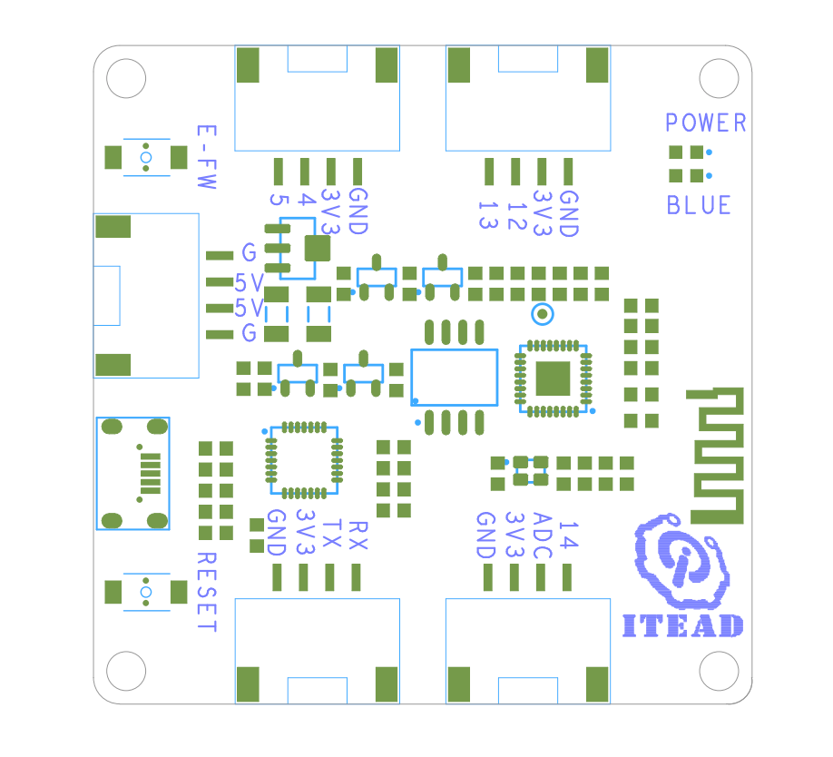 Схема распиновки ITEAD Sonoff