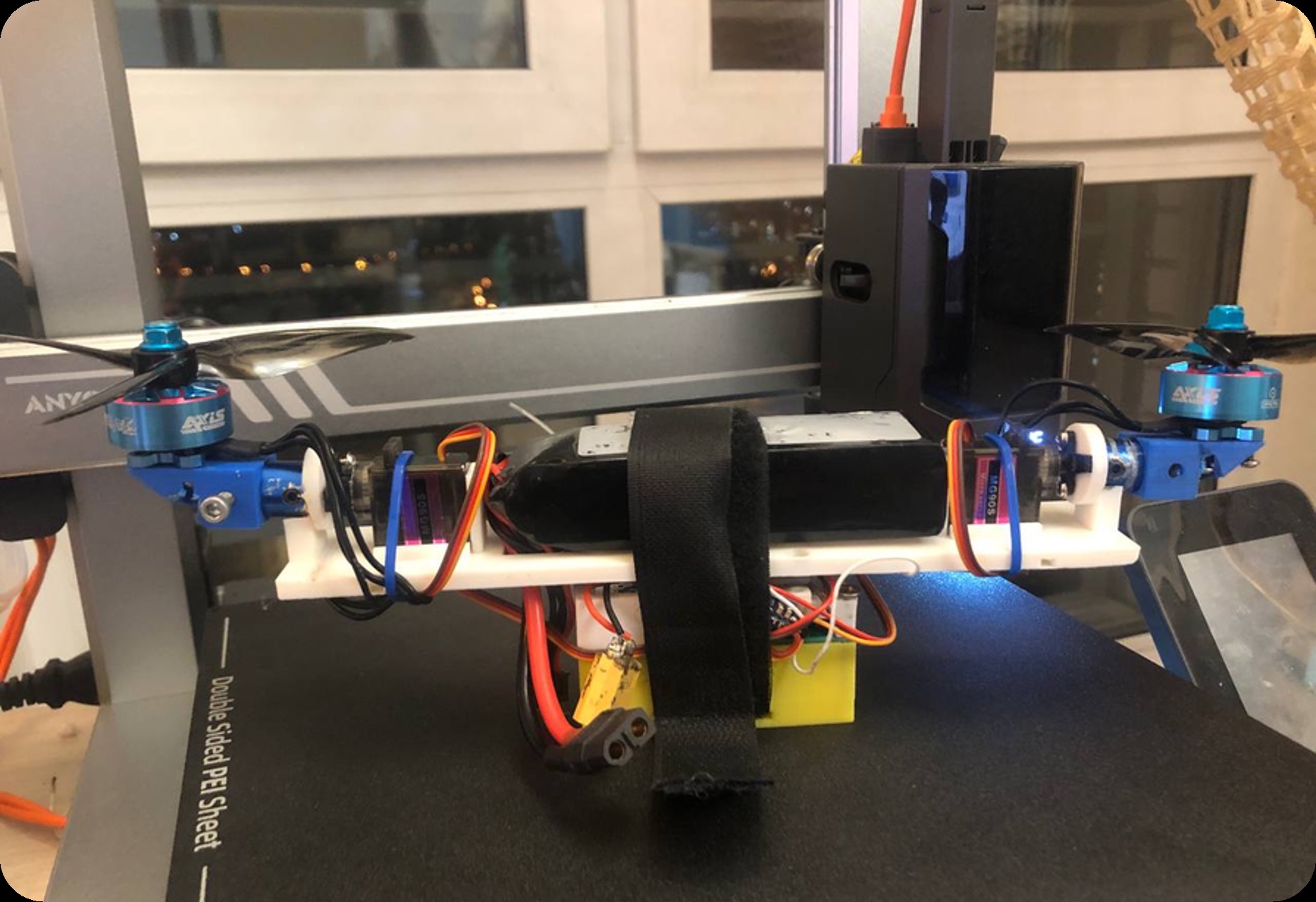 Ранний прототип на платформе 3D-принтера — этап сборки