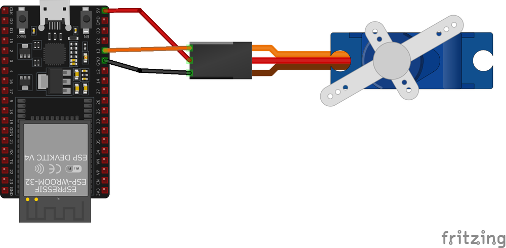 Подключение сервопривода к ESP32