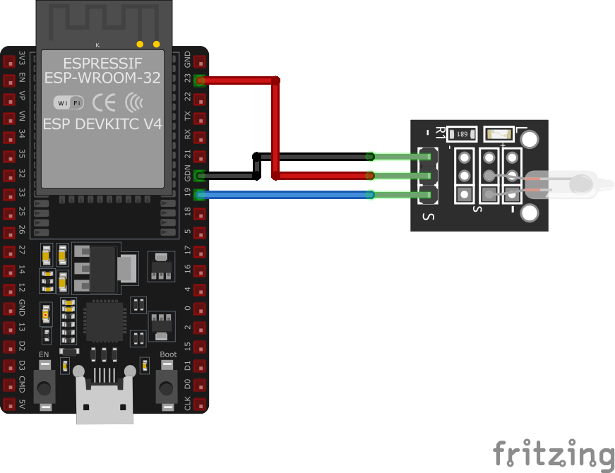 Подключение KY-017 к ESP32