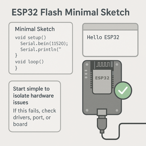 ESP32 Flash Minimal Sketch image